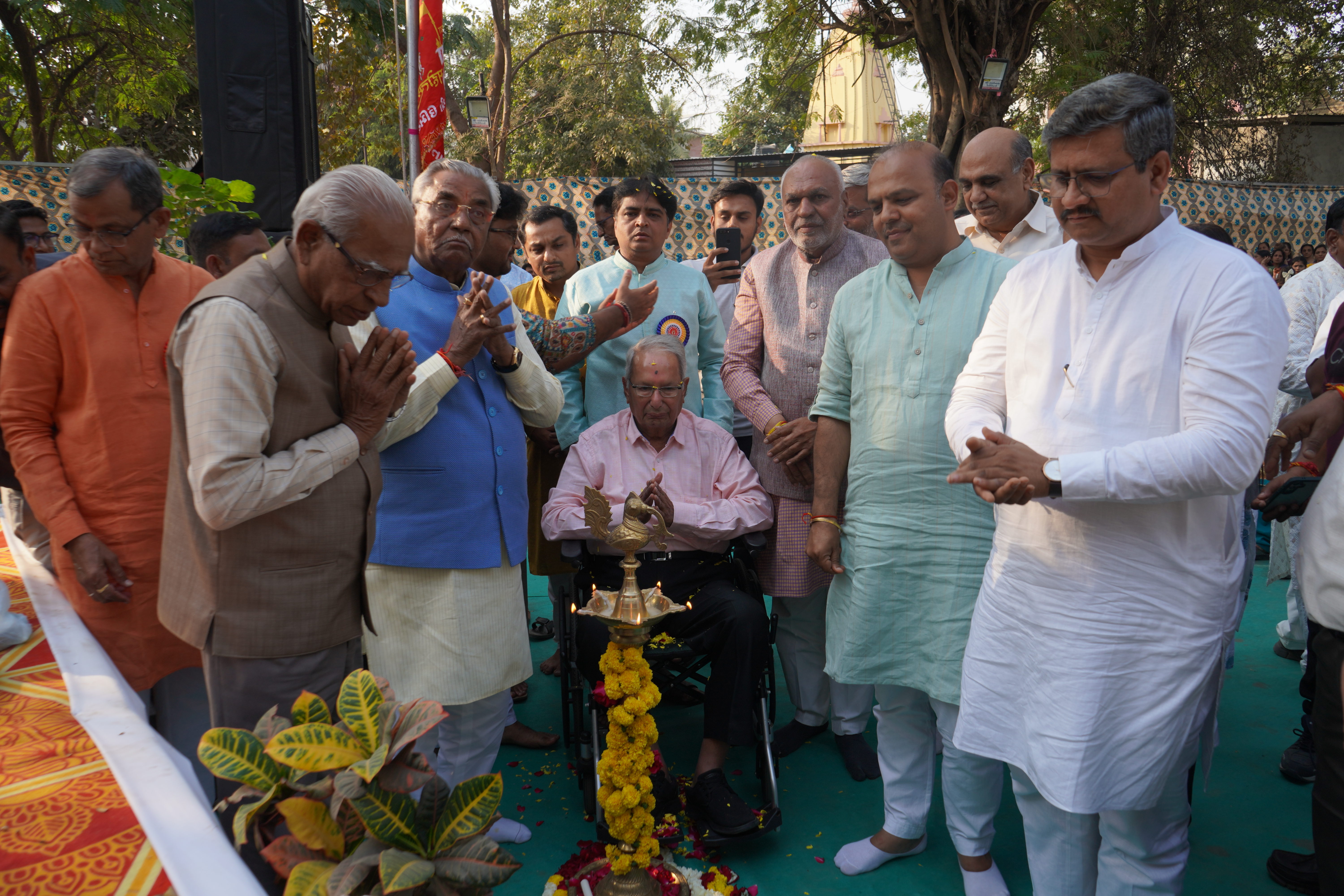 Deep Pragtya Ceremony by Community Leaders