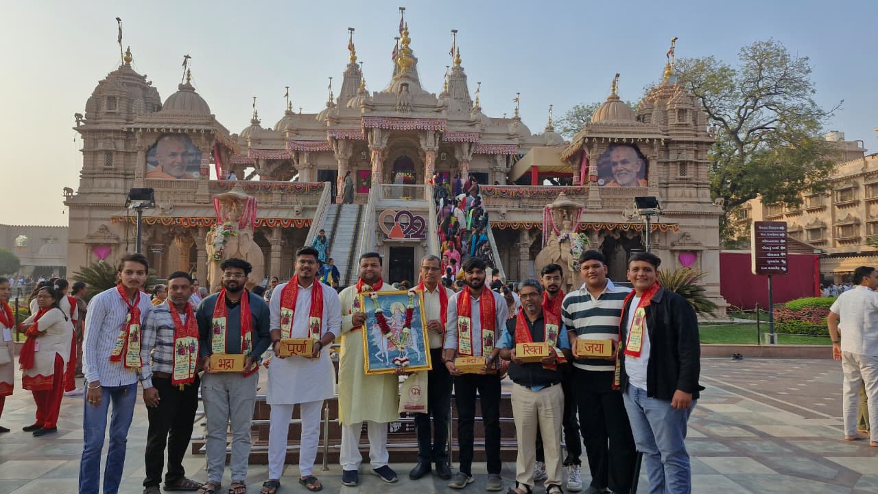 Divine Announcement & Shila Pujan of Shree Umiyadham by Mahant Swamiji Maharaj