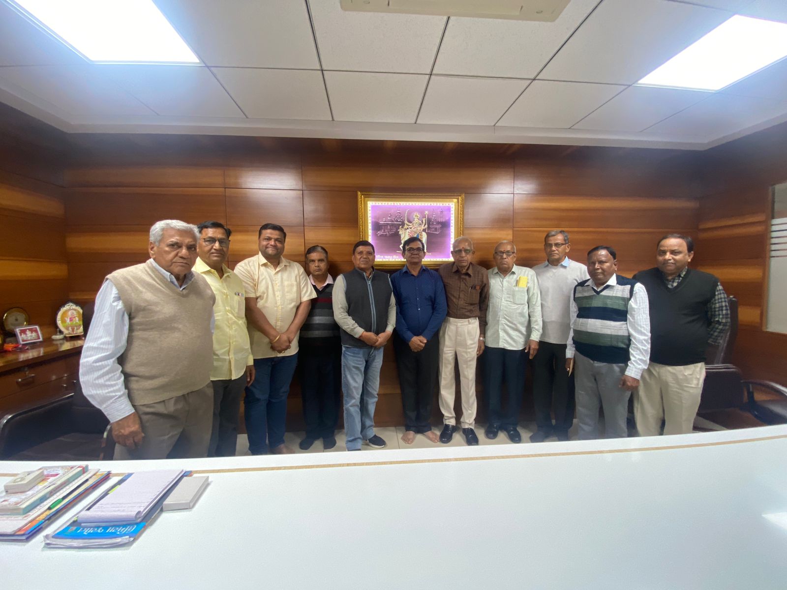 Guidance Received for Temple Construction from Matru Sansthan, Unjha