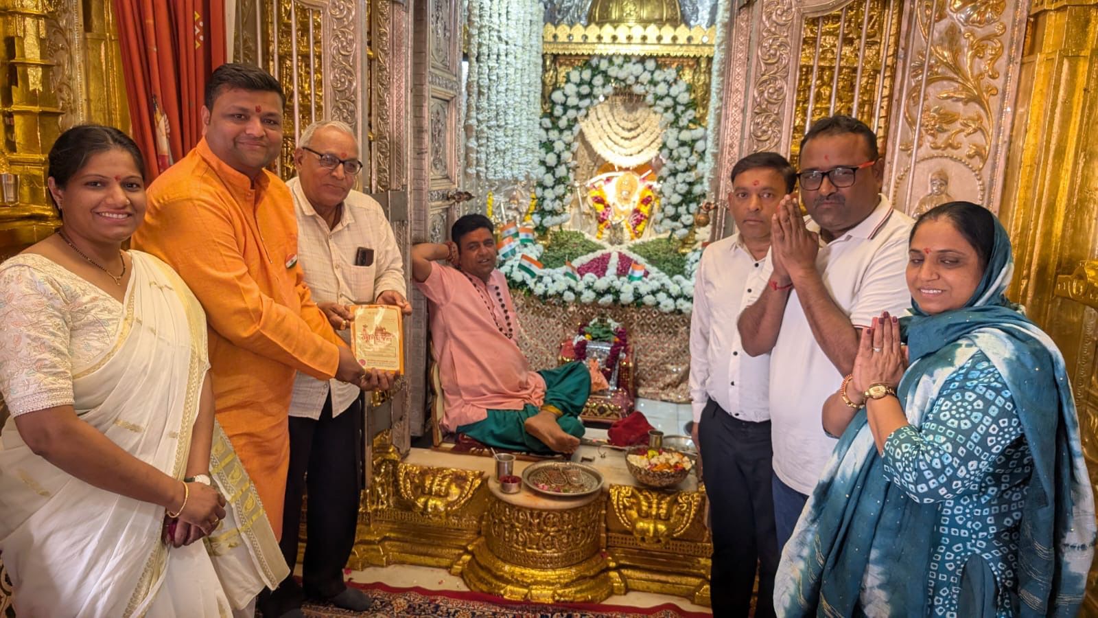 First Brick Received from Shri Umiya Mataji, Unjha